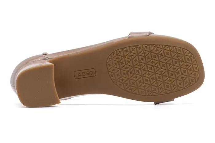 Women ABEO Footwear Dress Avenue Strap Tan Patent