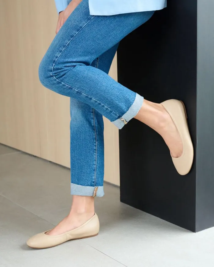 Women ABEO Footwear Dress Promenade Flat White