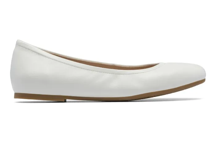 Women ABEO Footwear Dress Promenade Flat White