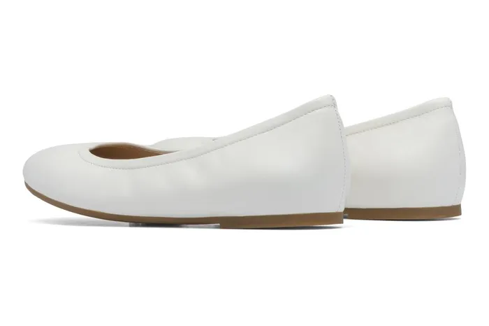 Women ABEO Footwear Dress Promenade Flat White