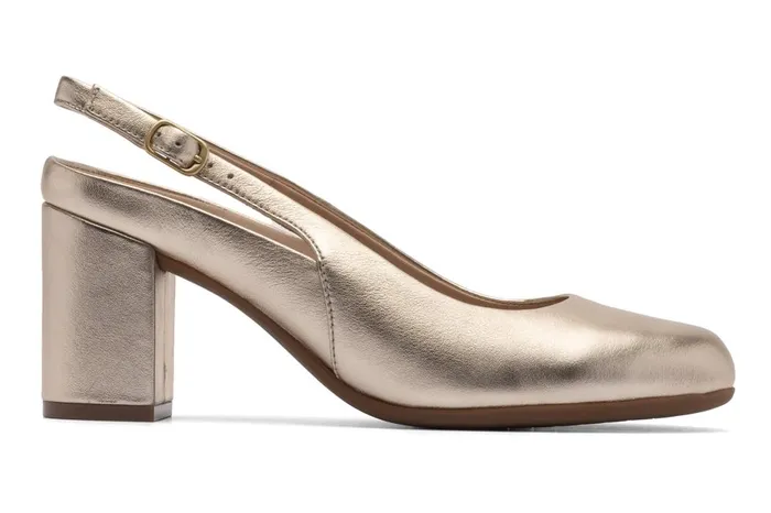 Women ABEO Footwear Dress Tempo Slingback Light Gold