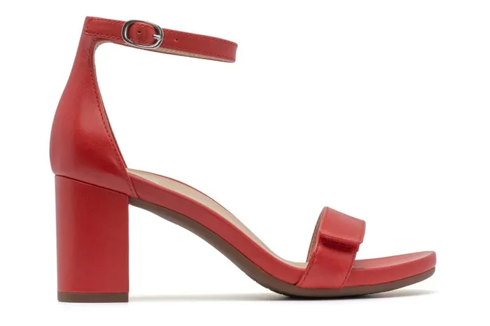 Women ABEO Footwear Dress Tempo Strap Red Leather Women ABEO Footwear Dress Tempo Strap Red Leather