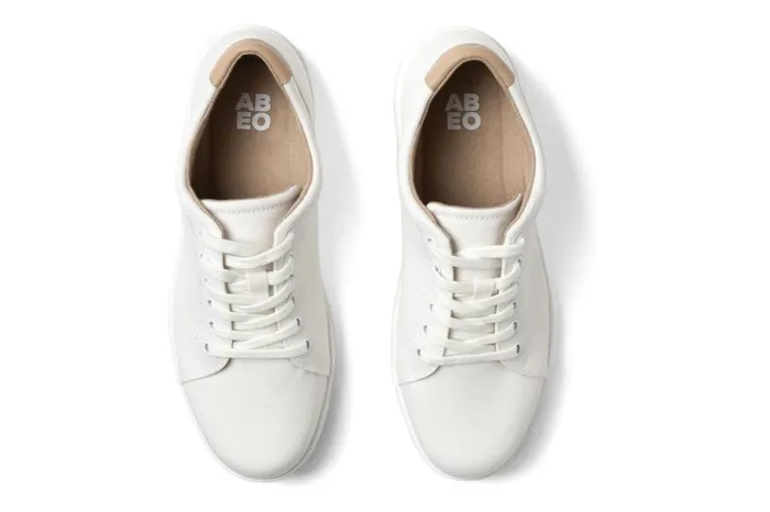 Women ABEO Footwear Sneakers Encore Sneaker White Canvas Women ABEO Footwear Sneakers Encore Sneaker White Canvas