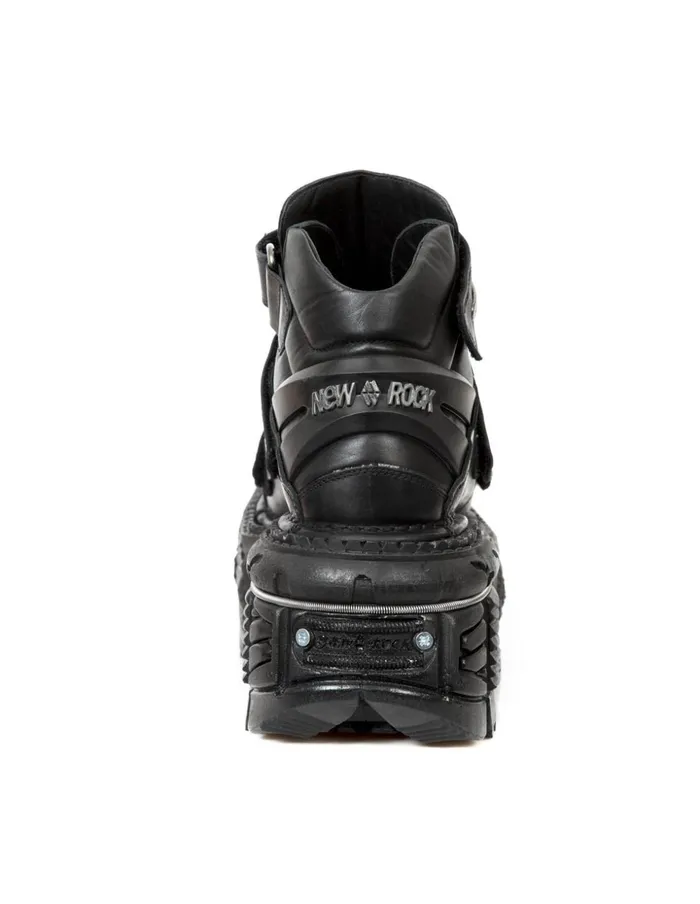 Women Ankle Boot Black Imperfect MTank008C1 New Rock Platform Women Ankle Boot Black Imperfect MTank008C1 New Rock Platform