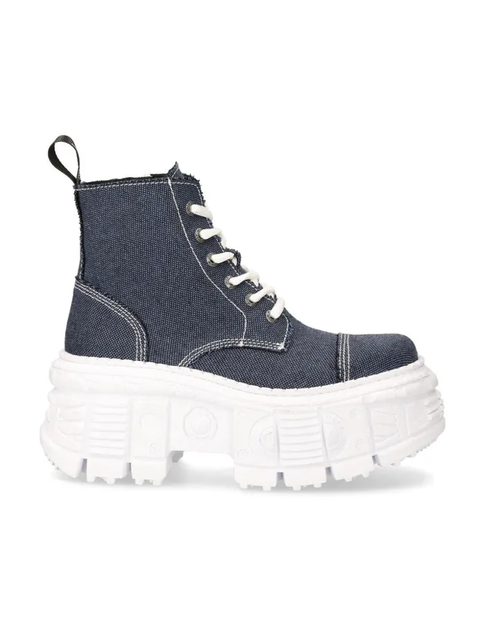 Women Ankle Boot Tank MWall005V25 New Rock Platform