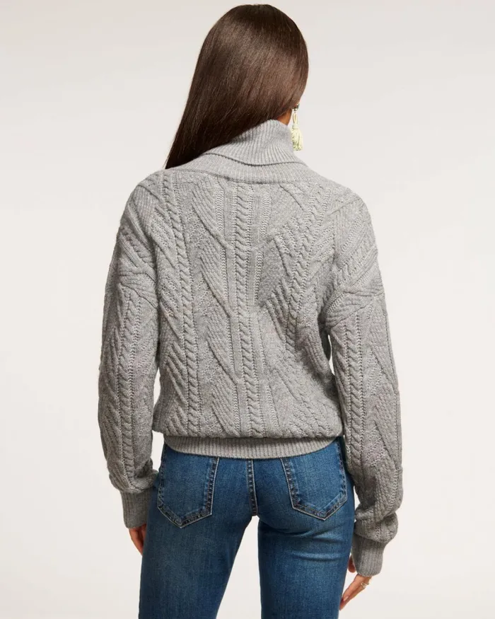 Women Annabelle Embellished Turtleneck Sweater Ivory Bedazzled Ramy Brook Tops Women Annabelle Embellished Turtleneck Sweater Ivory Bedazzled Ramy Brook Tops