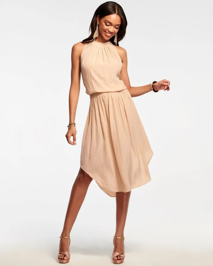 Women Audrey Smocked Midi Dress Cabernet Ramy Brook Dresses Women Audrey Smocked Midi Dress Cabernet Ramy Brook Dresses