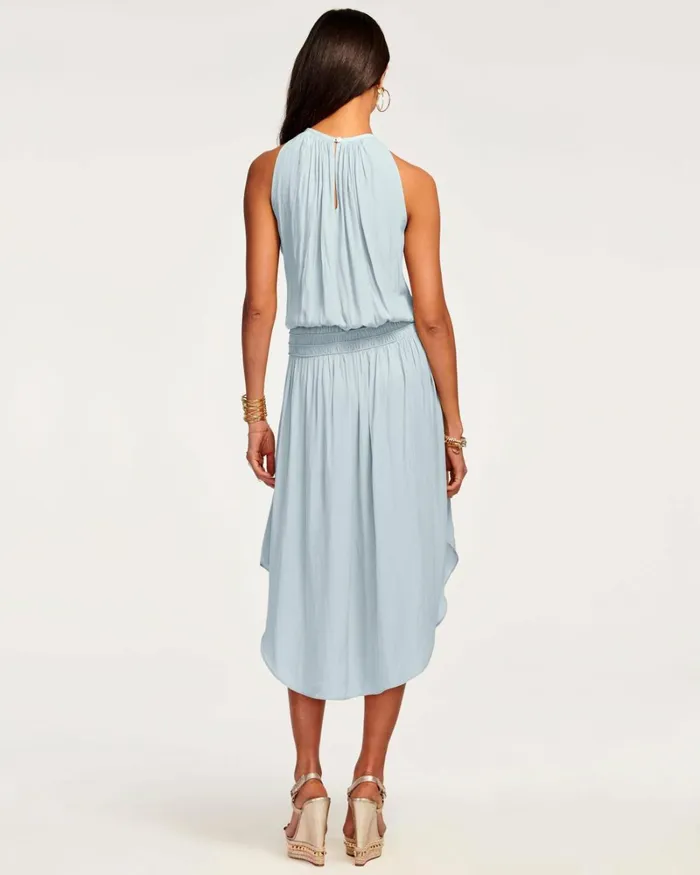 Women Audrey Smocked Midi Dress Cabernet Ramy Brook Dresses Women Audrey Smocked Midi Dress Cabernet Ramy Brook Dresses