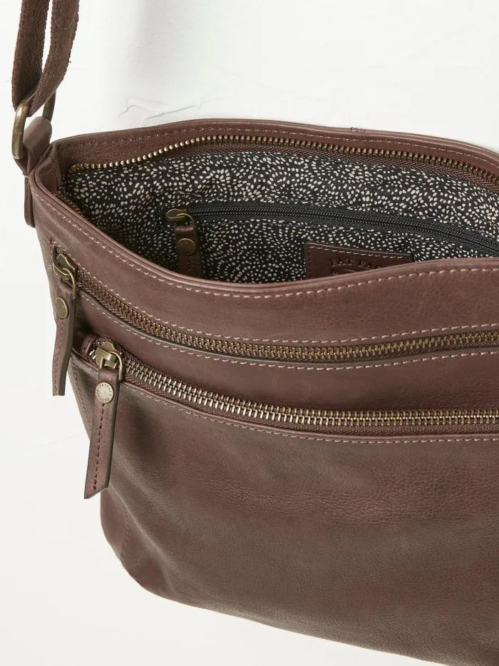 Women Bags and Purses Fat Face Allie Brown Crossbody Bag