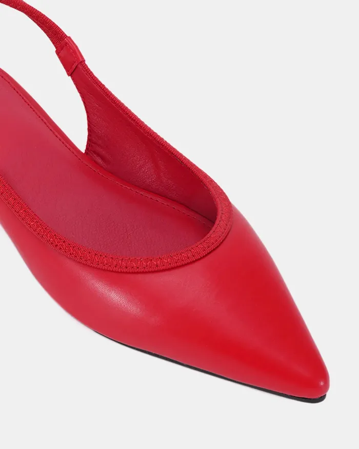 Women Ballet Flats NOVO Shoes CASSEY RED Ballet Flats
