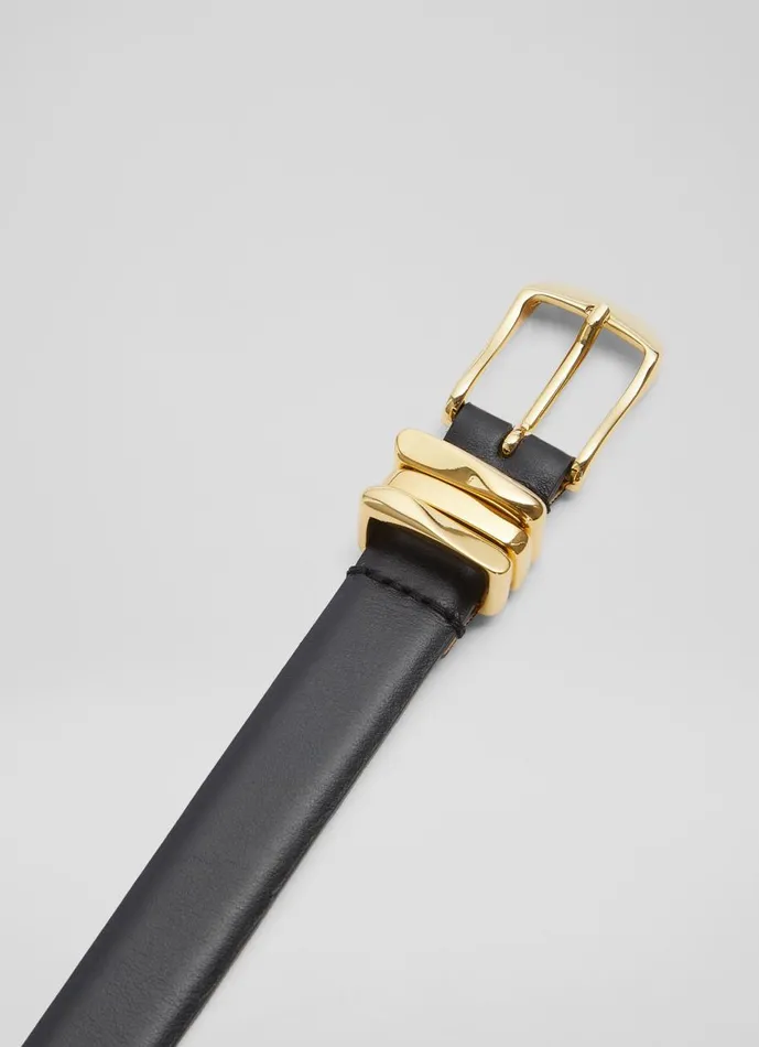 Women Belts LKBennett Georgette Black Leather Belt