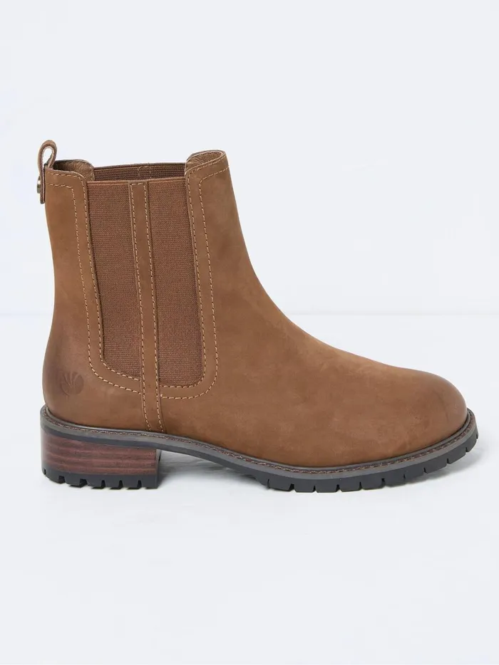 Women Boots Fat Face Everly Brown Chelsea Boots