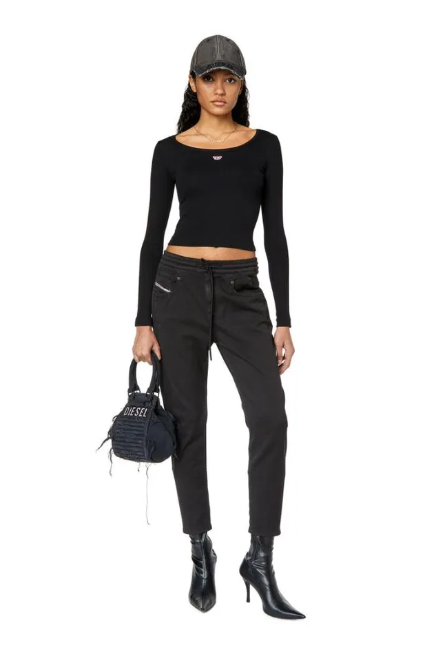 Women Boyfriend Fayza Joggjeans 068dy Blackdark Grey Diesel Boyfriend