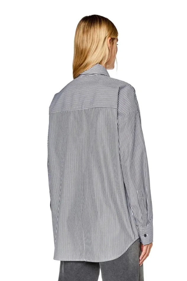 Women CDouStripe Blackwhite Diesel Shirts Women CDouStripe Blackwhite Diesel Shirts
