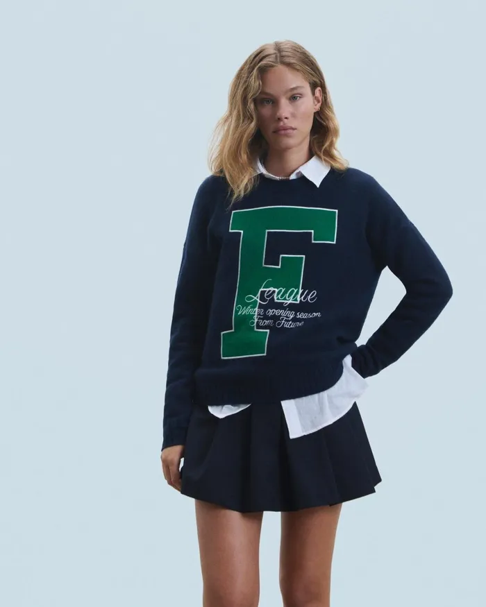 Women Cashmere Sweaters From Future Crewneck Sweater F Navy