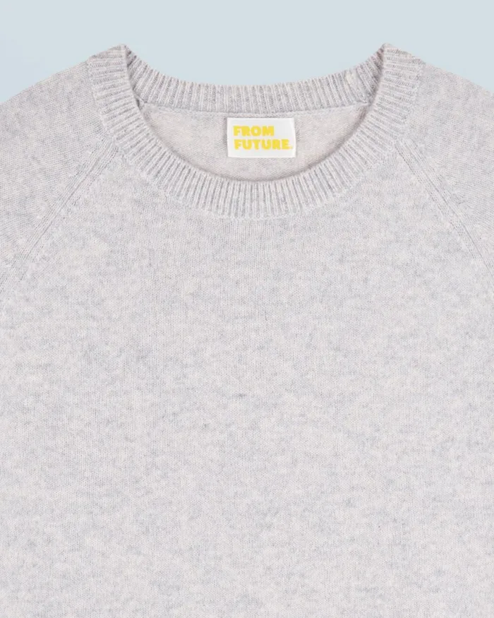 Women Cashmere Sweaters From Future Light Crewneck Sweater Light Heather Gray