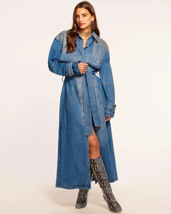 Women Cassandra Jacket Indigo Denim Ramy Brook Denim