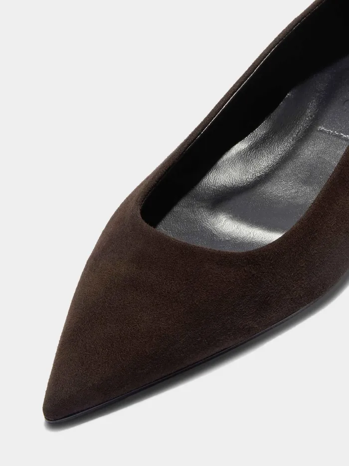Women Cassy Kid Suede Ballet Flats Aeyde Flats
