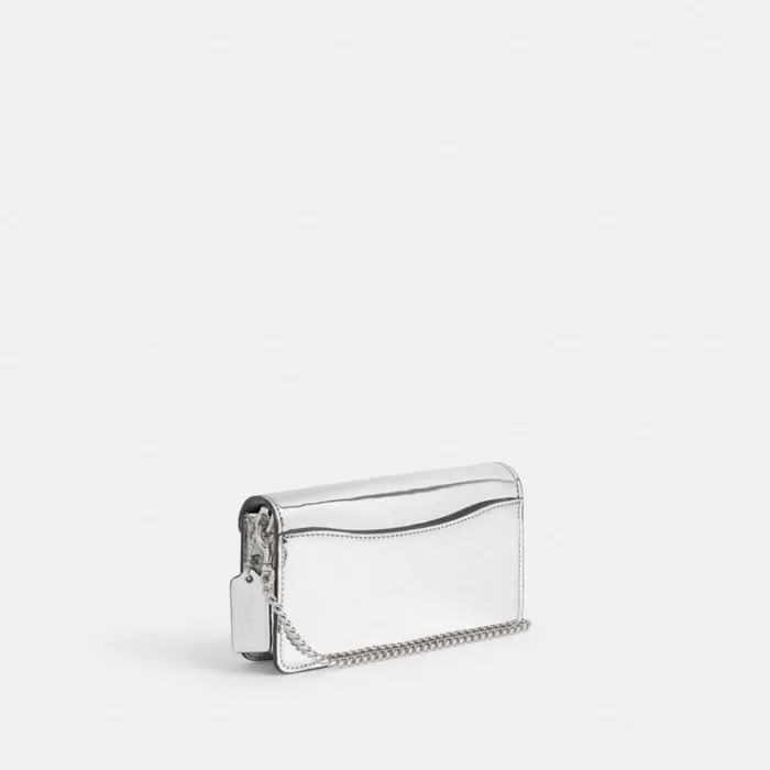 Women Clutches Coach Tabby Crossbody Wristlet Silversilver