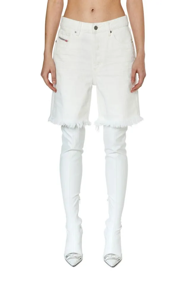 Women DeAmy White Diesel Trousers And Shorts