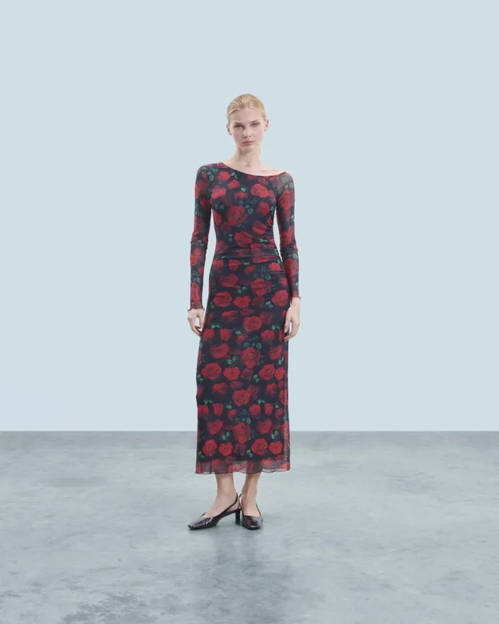 Women Dresses and Jumpsuits From Future Asymmetrical Long Dress Passionate Rose