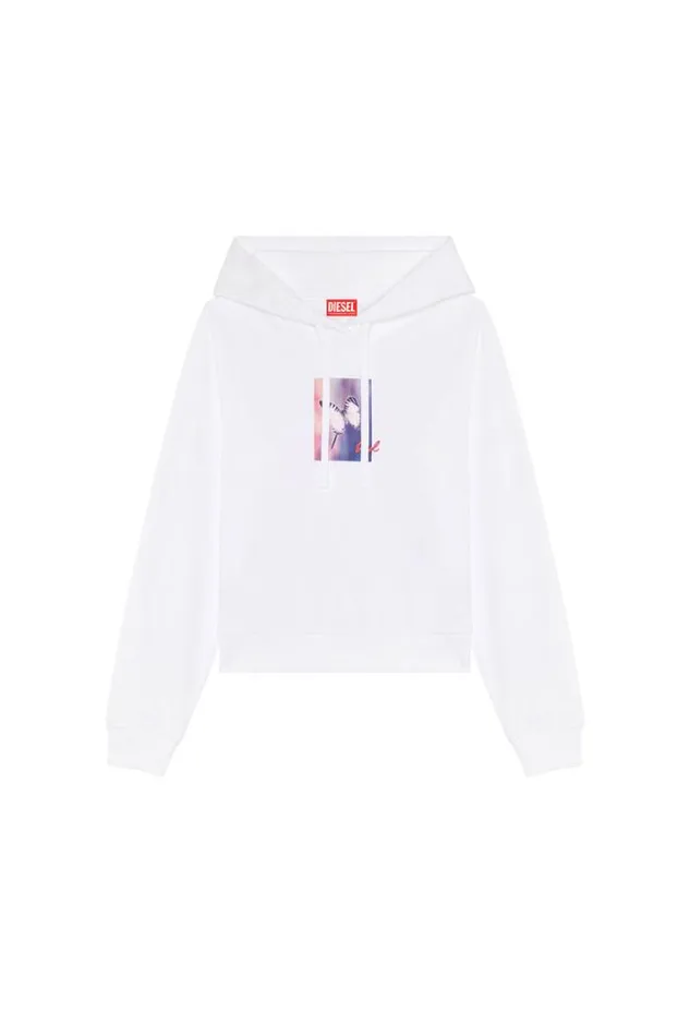 Women FReggyHoodL6 White Diesel Sweaters