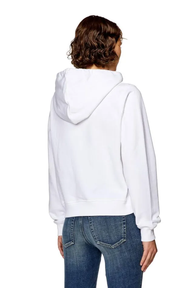 Women FReggyHoodL6 White Diesel Sweaters