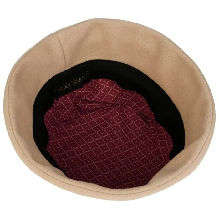 Women Felt Hats Mayser Taleja Wollhut Beige