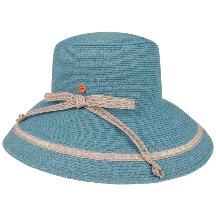 Women Floppy Hats Mayser Lilien Raffiahut Blue