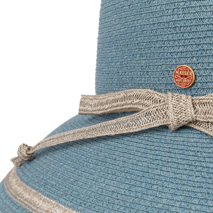 Women Floppy Hats Mayser Lilien Raffiahut Blue