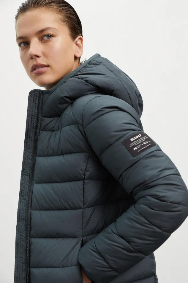 Women Green Asp Jacket Ecoalf Coats And Jackets