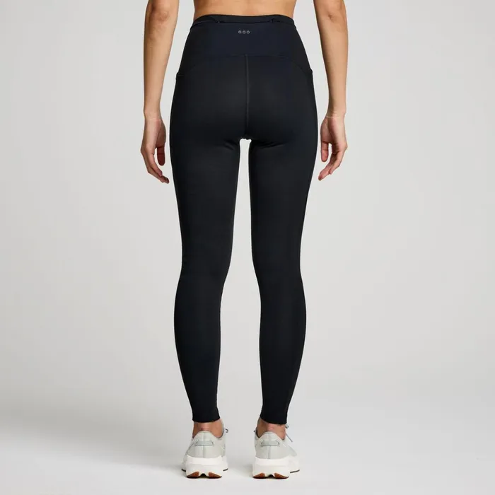 Women Hurricane Tight Black Saucony Bottoms