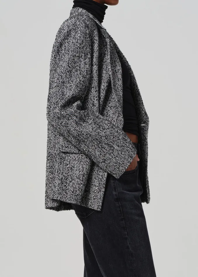 Women Jackets and Coats Citizens Of Humanity Matteau Blazer In Peppered Herringbone