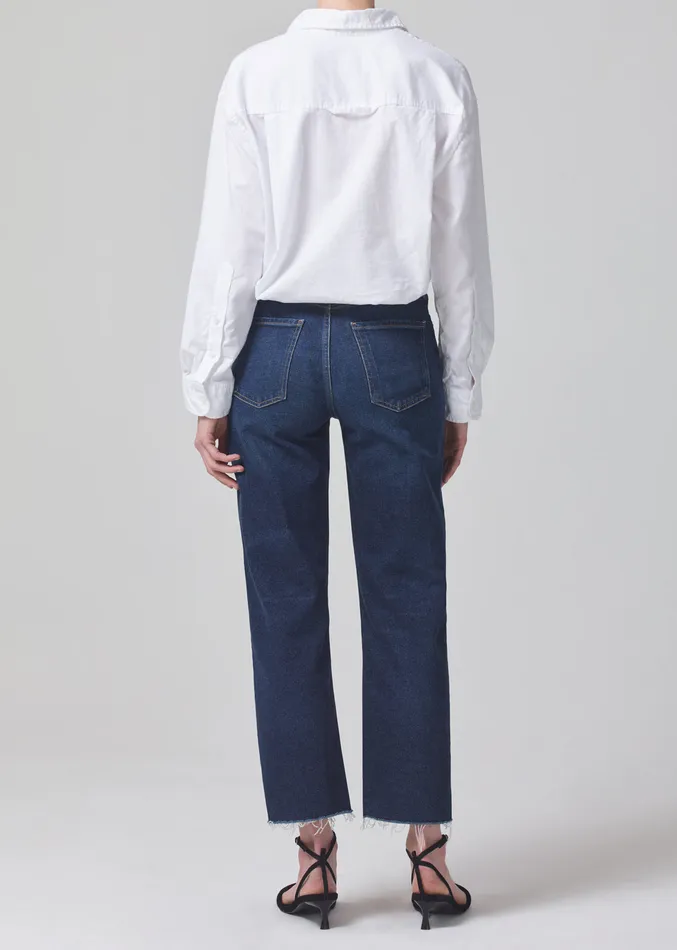 Women Jeans Citizens Of Humanity Florence Wide Straight In Everdeen