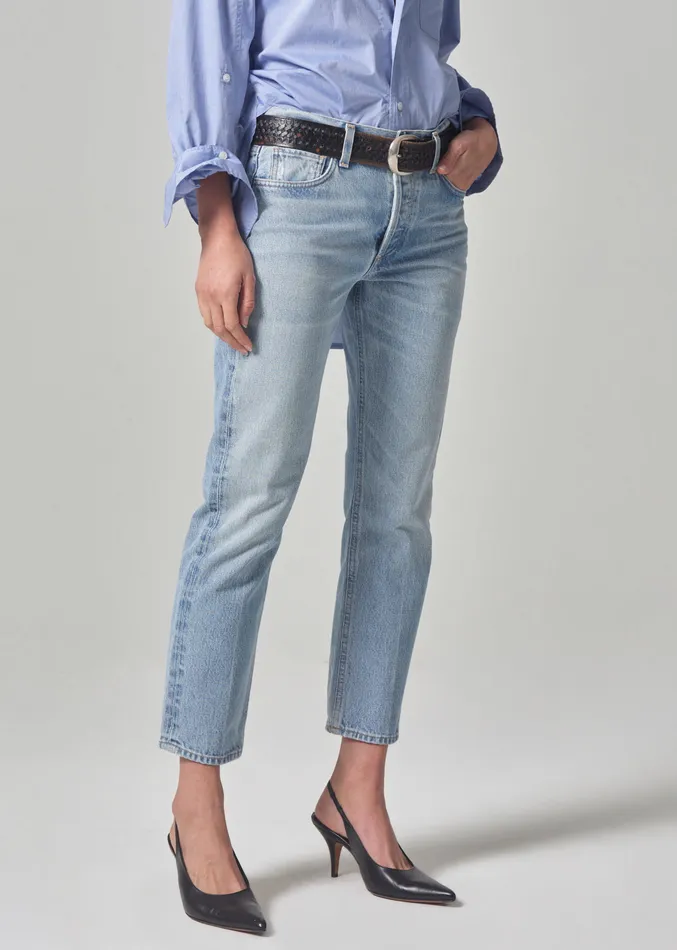 Women Jeans Citizens Of Humanity Isla Low Rise Straight In Spector