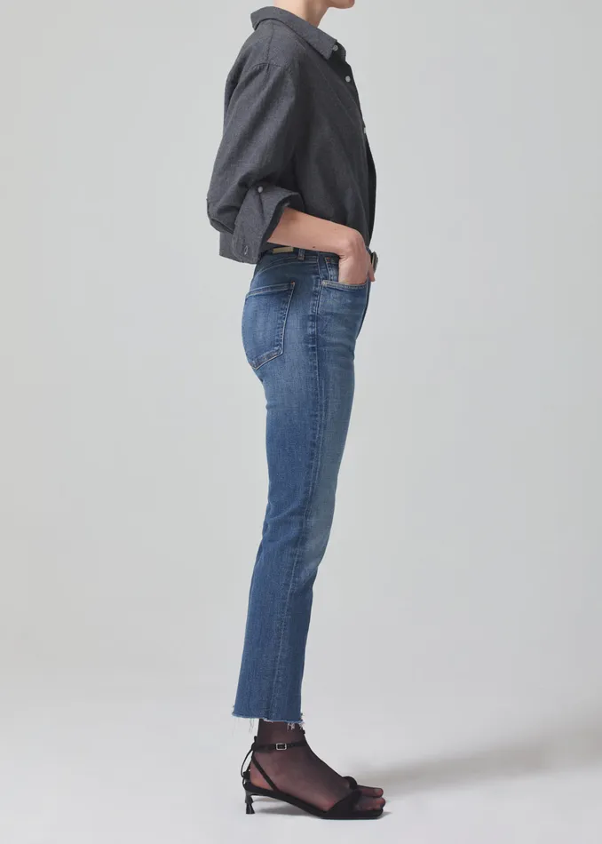 Women Jeans Citizens Of Humanity Isola Straight Crop In Lawless