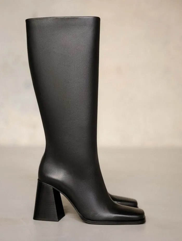Women Knee High Boots Bobbies Tamar Passion Black