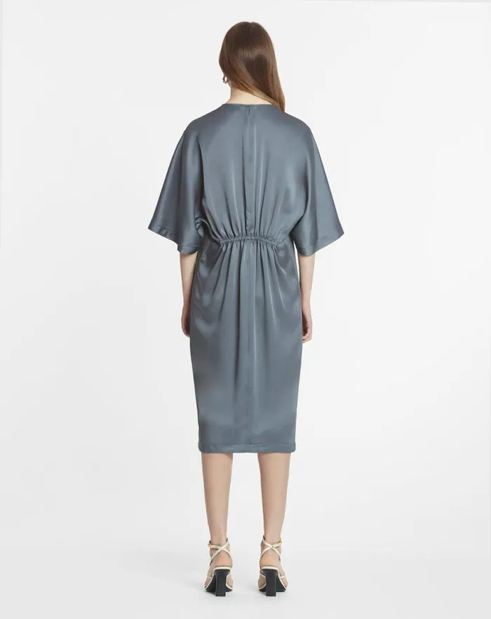 Women Lanvin Dresses Satin Tshirt Dress Steel