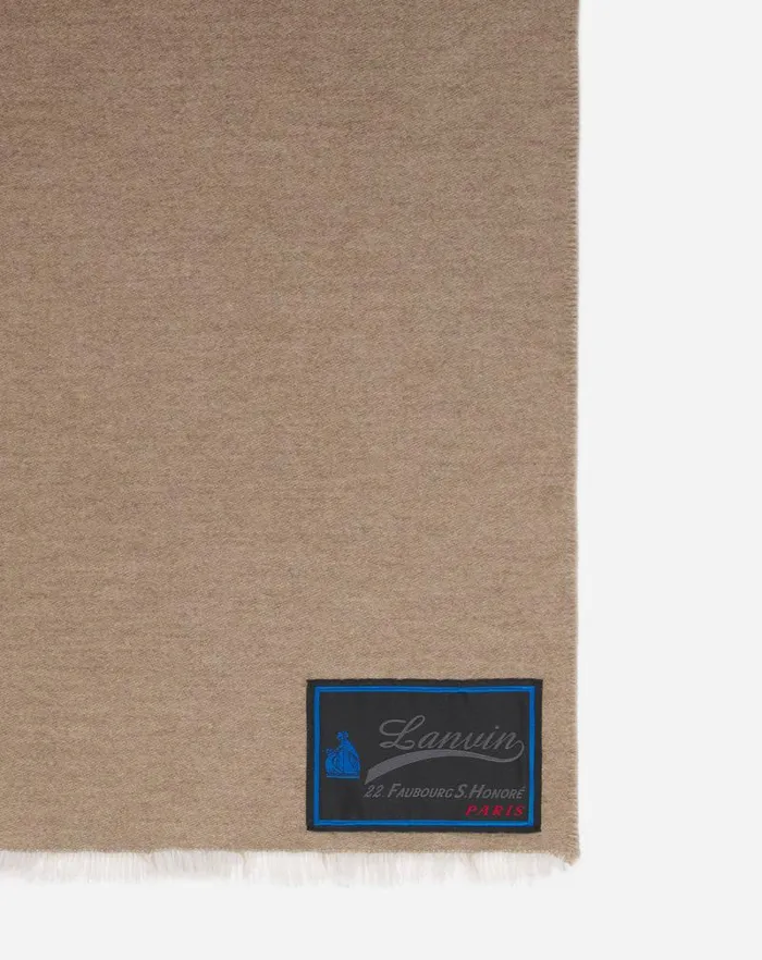 Women Lanvin Silks and Scarves Cashmere Scarf Beige Women Lanvin Silks and Scarves Cashmere Scarf Beige