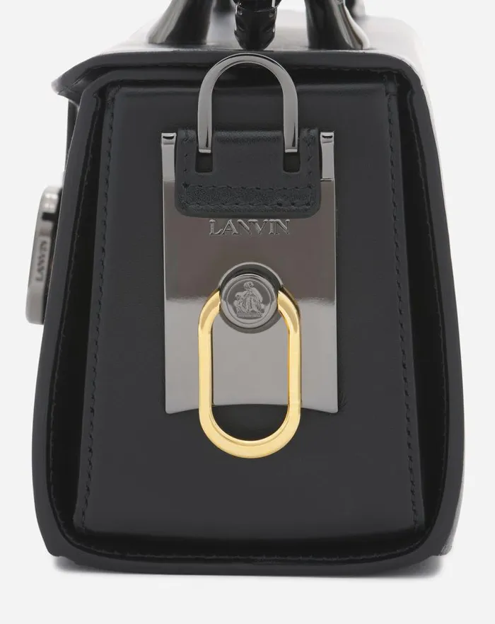 Women Lanvin Tote Bags and Top Handle Bags Medium Leather Pencil Cat Bag Black Women Lanvin Tote Bags and Top Handle Bags Medium Leather Pencil Cat Bag Black