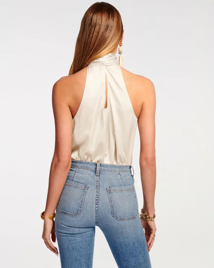 Women Lori High Neck Tank Top Sandstone Ramy Brook Tops Women Lori High Neck Tank Top Sandstone Ramy Brook Tops