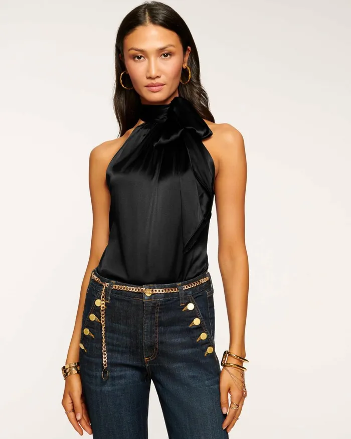 Women Lori High Neck Tank Top Sandstone Ramy Brook Tops Women Lori High Neck Tank Top Sandstone Ramy Brook Tops