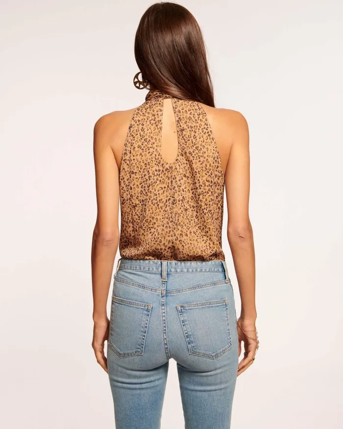 Women Lori High Neck Tank Top Sandstone Ramy Brook Tops Women Lori High Neck Tank Top Sandstone Ramy Brook Tops