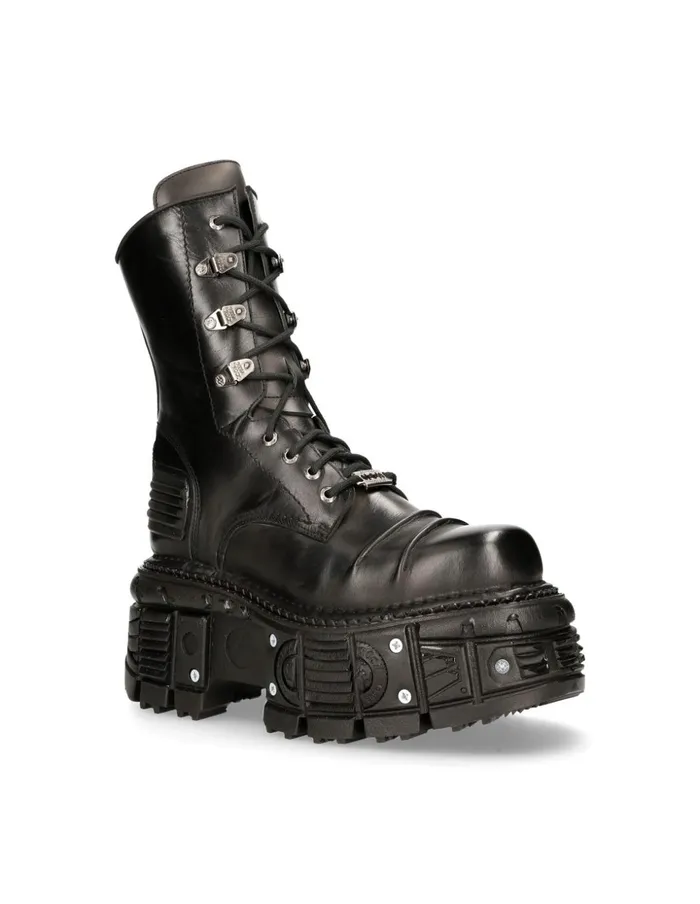 WomenMen Ankle Boot Black Imperfect MTank005cC1 New Rock Boots WomenMen Ankle Boot Black Imperfect MTank005cC1 New Rock Boots