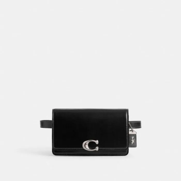 WomenMen Belt Bags Coach Bandit Belt Bag Silverblack