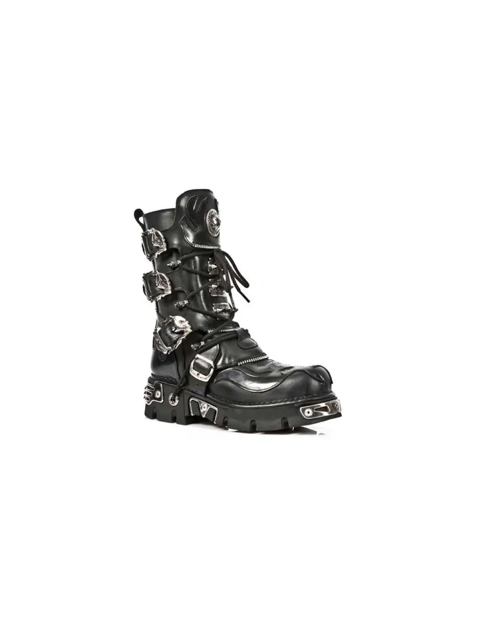 WomenMen Boot Metallic M1007C1 New Rock Boots WomenMen Boot Metallic M1007C1 New Rock Boots