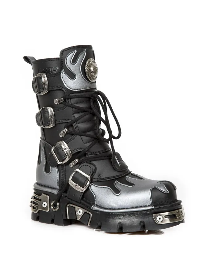 WomenMen Boot Metallic M591C42 New Rock Boots WomenMen Boot Metallic M591C42 New Rock Boots