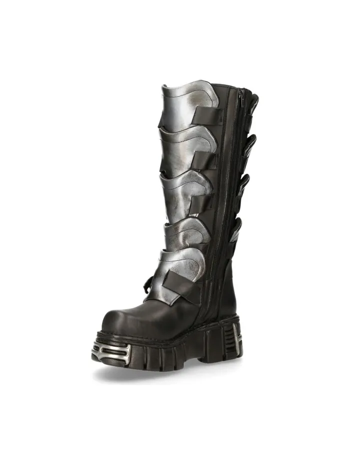 WomenMen High Boot Metallic M738S1 New Rock High Boots WomenMen High Boot Metallic M738S1 New Rock High Boots