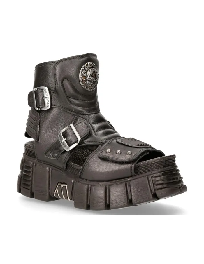WomenMen Metallic MBios106C5 New Rock Sandals WomenMen Metallic MBios106C5 New Rock Sandals