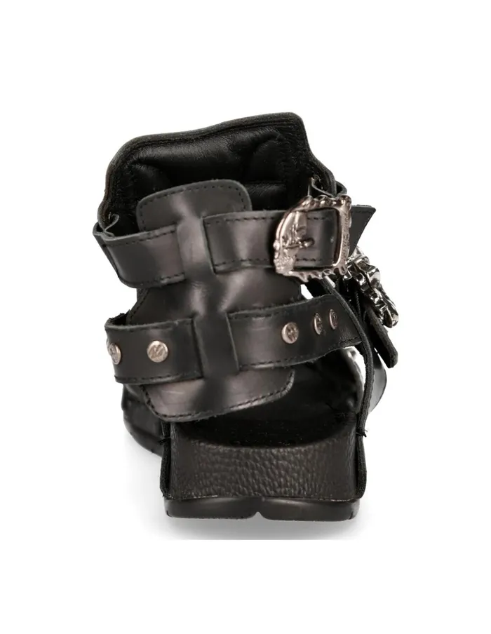 WomenMen Sandal Black MBio17S1 New Rock Sandals WomenMen Sandal Black MBio17S1 New Rock Sandals